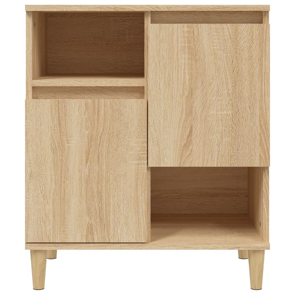 skænke 2 stk. 60x35x70 cm konstrueret træ sonoma-eg