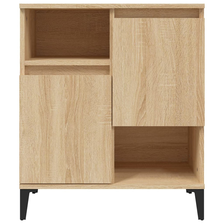 skænke 2 stk. 60x35x70 cm konstrueret træ sonoma-eg