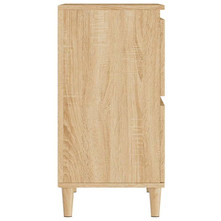 skænke 2 stk. 60x35x70 cm konstrueret træ sonoma-eg