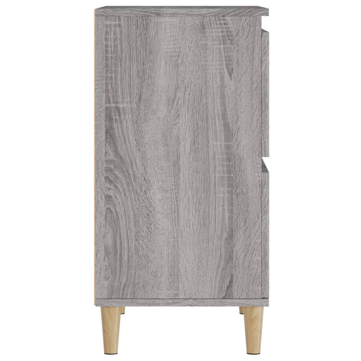 skænke 3 stk. 60x35x70 cm konstrueret træ grå sonoma-eg