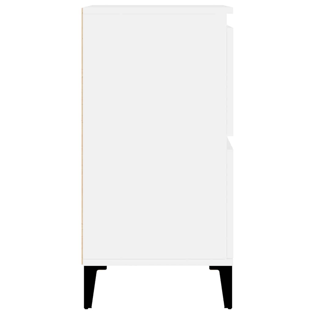 skænke 3 stk. 60x35x70 cm konstrueret træ hvid