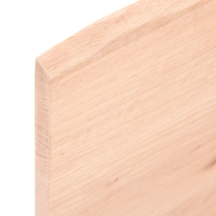 bordplade til badeværelse 40x30x2 cm massivt træ ubehandlet
