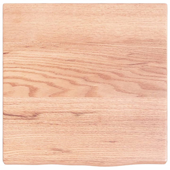 bordplade til badeværelse 40x40x2 cm massivt træ lysebrun