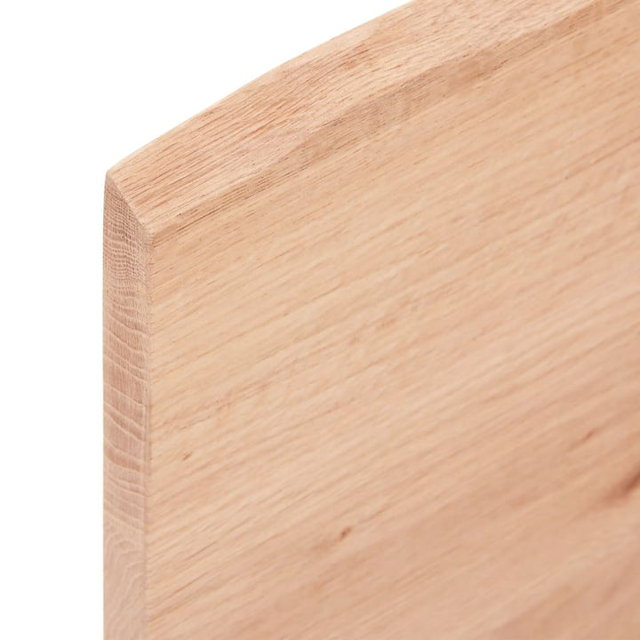 bordplade til badeværelse 60x30x2 cm massivt træ lysebrun