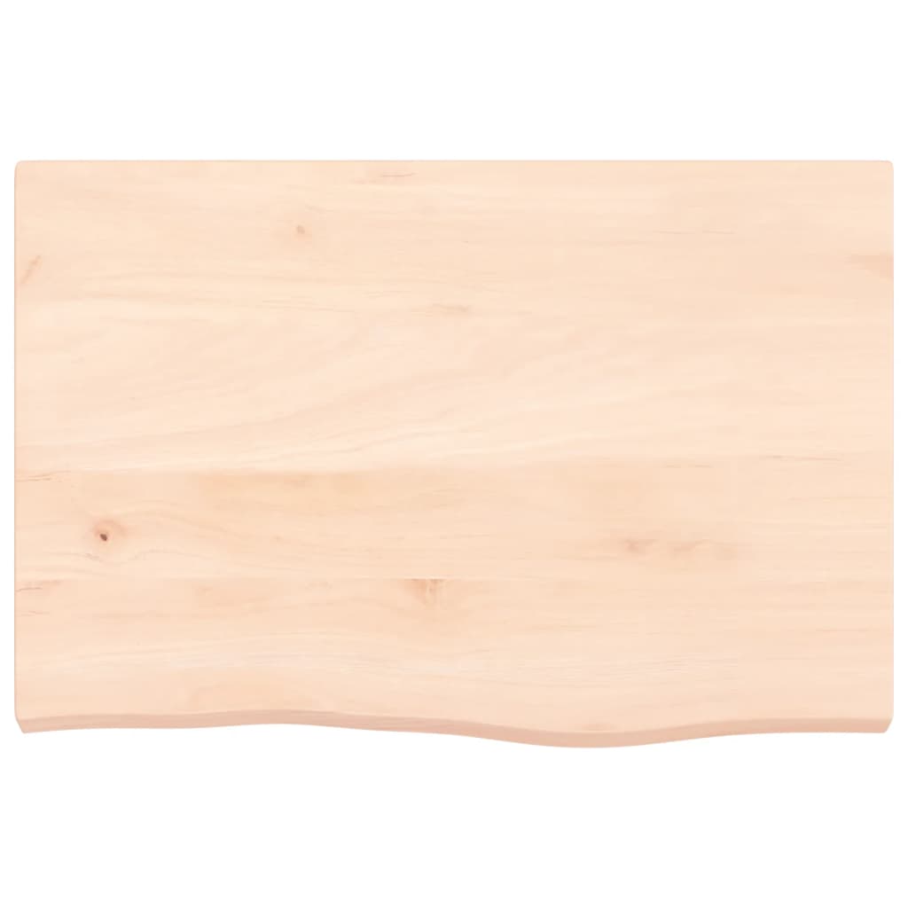 bordplade 60x40x(2-4) cm ubehandlet massivt egetræ