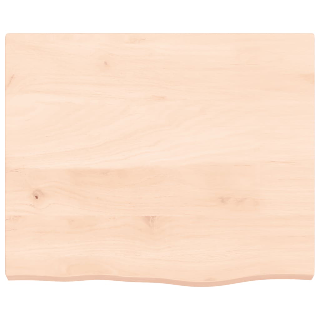 bordplade 60x50x(2-4) cm ubehandlet massivt egetræ