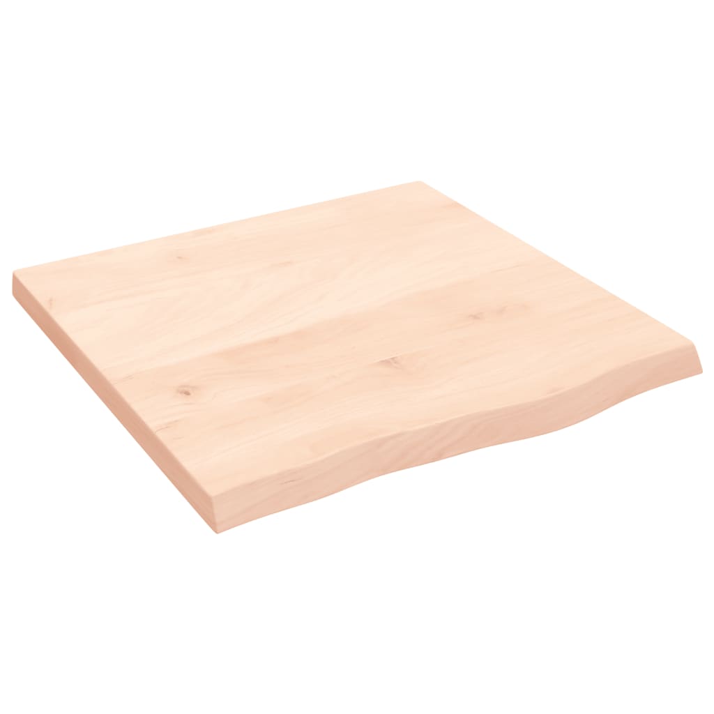 bordplade 60x60x(2-4) cm ubehandlet massivt egetræ