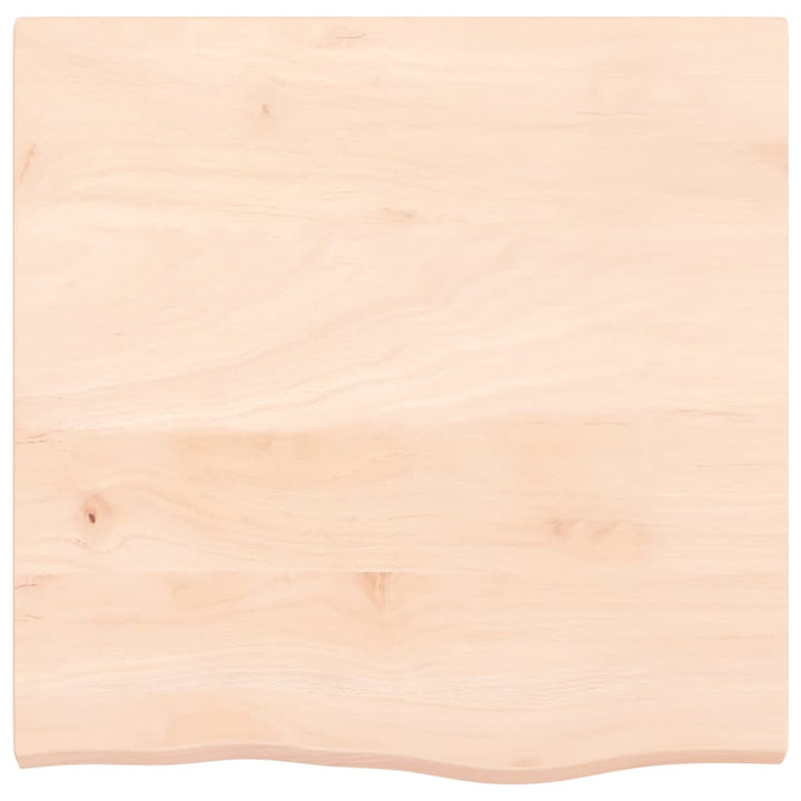 bordplade 60x60x(2-4) cm ubehandlet massivt egetræ