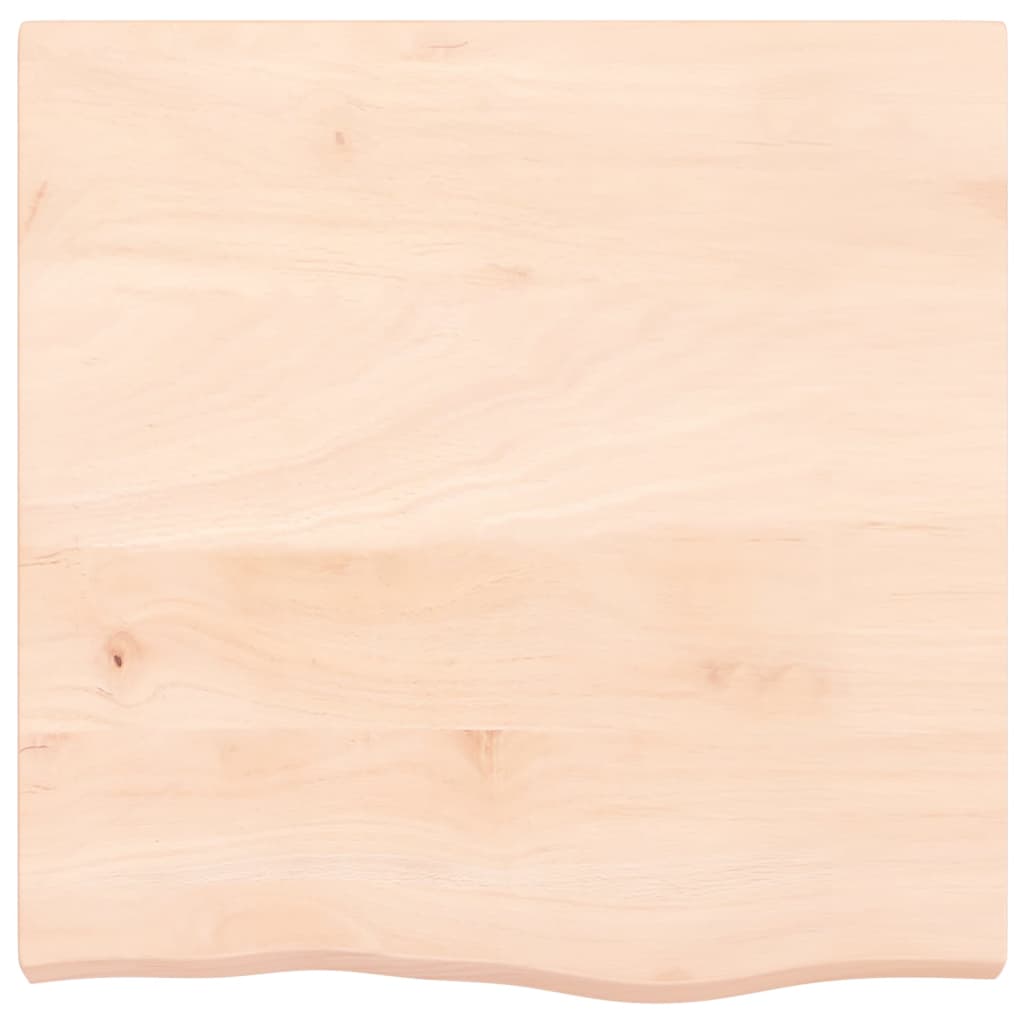 bordplade 60x60x(2-6) cm ubehandlet massivt egetræ