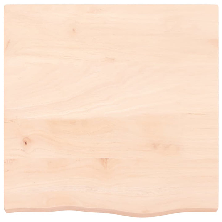 bordplade 60x60x(2-6) cm ubehandlet massivt egetræ