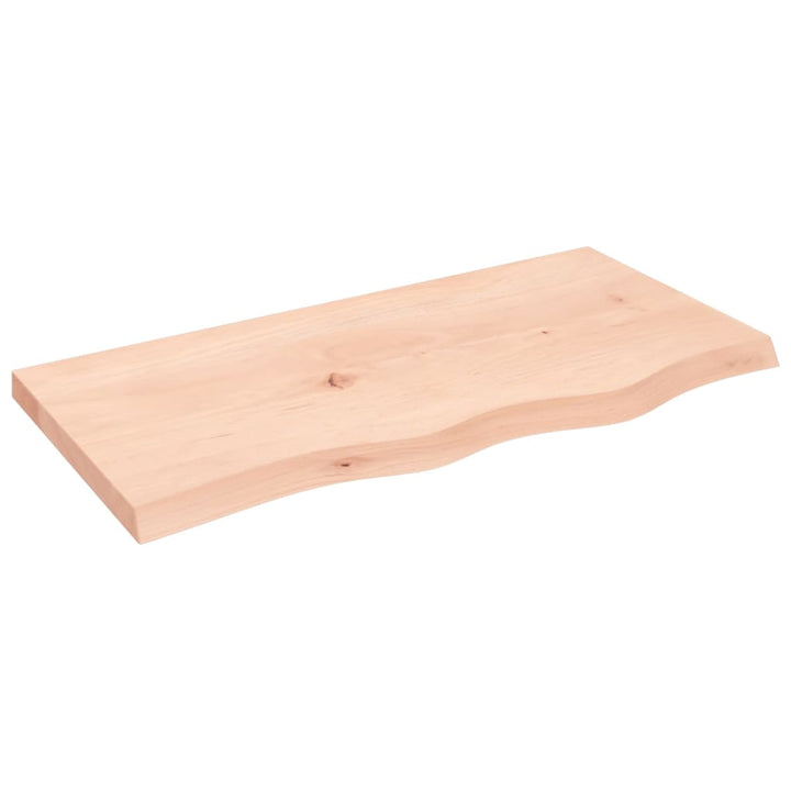 bordplade 80x40x(2-4) cm ubehandlet massivt egetræ
