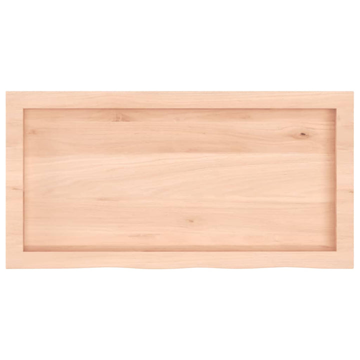 bordplade 80x40x(2-4) cm ubehandlet massivt egetræ