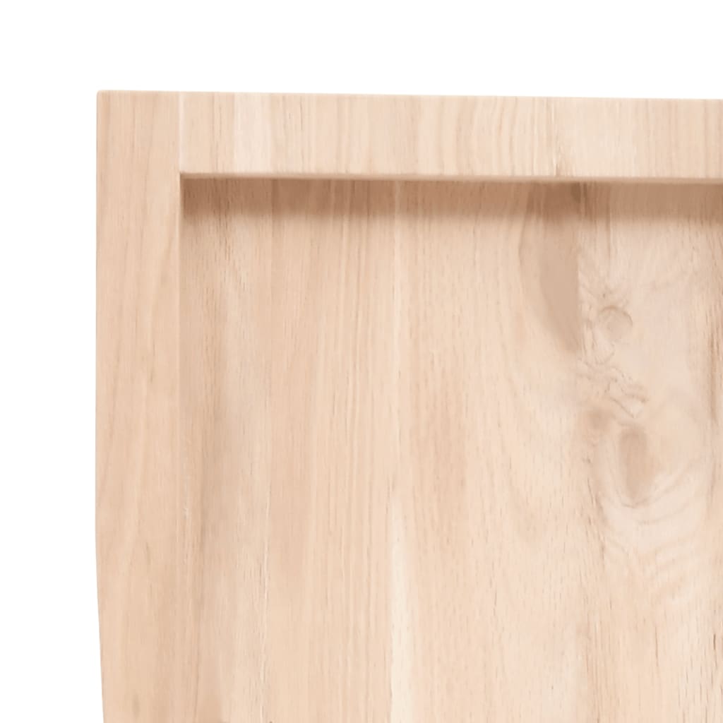 bordplade 80x40x(2-4) cm ubehandlet massivt egetræ