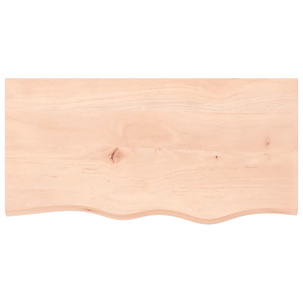 bordplade 80x40x(2-6) cm ubehandlet massivt egetræ