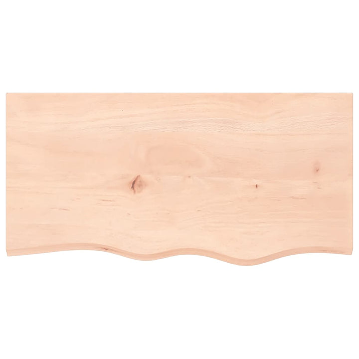 bordplade 80x40x(2-6) cm ubehandlet massivt egetræ