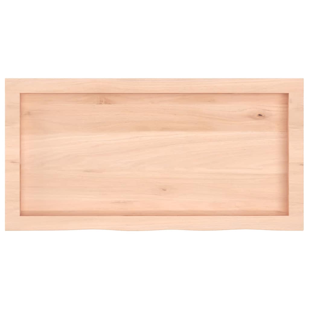bordplade 80x40x(2-6) cm ubehandlet massivt egetræ
