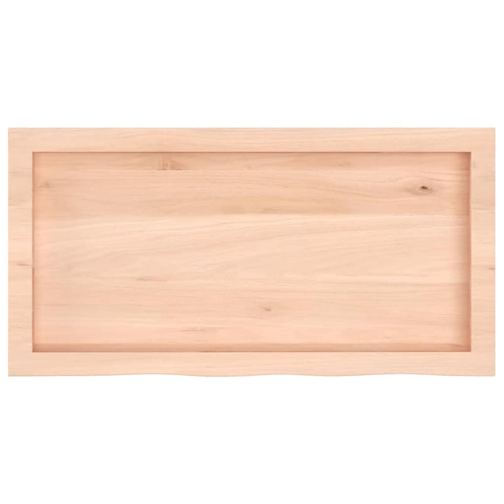 bordplade 80x40x(2-6) cm ubehandlet massivt egetræ