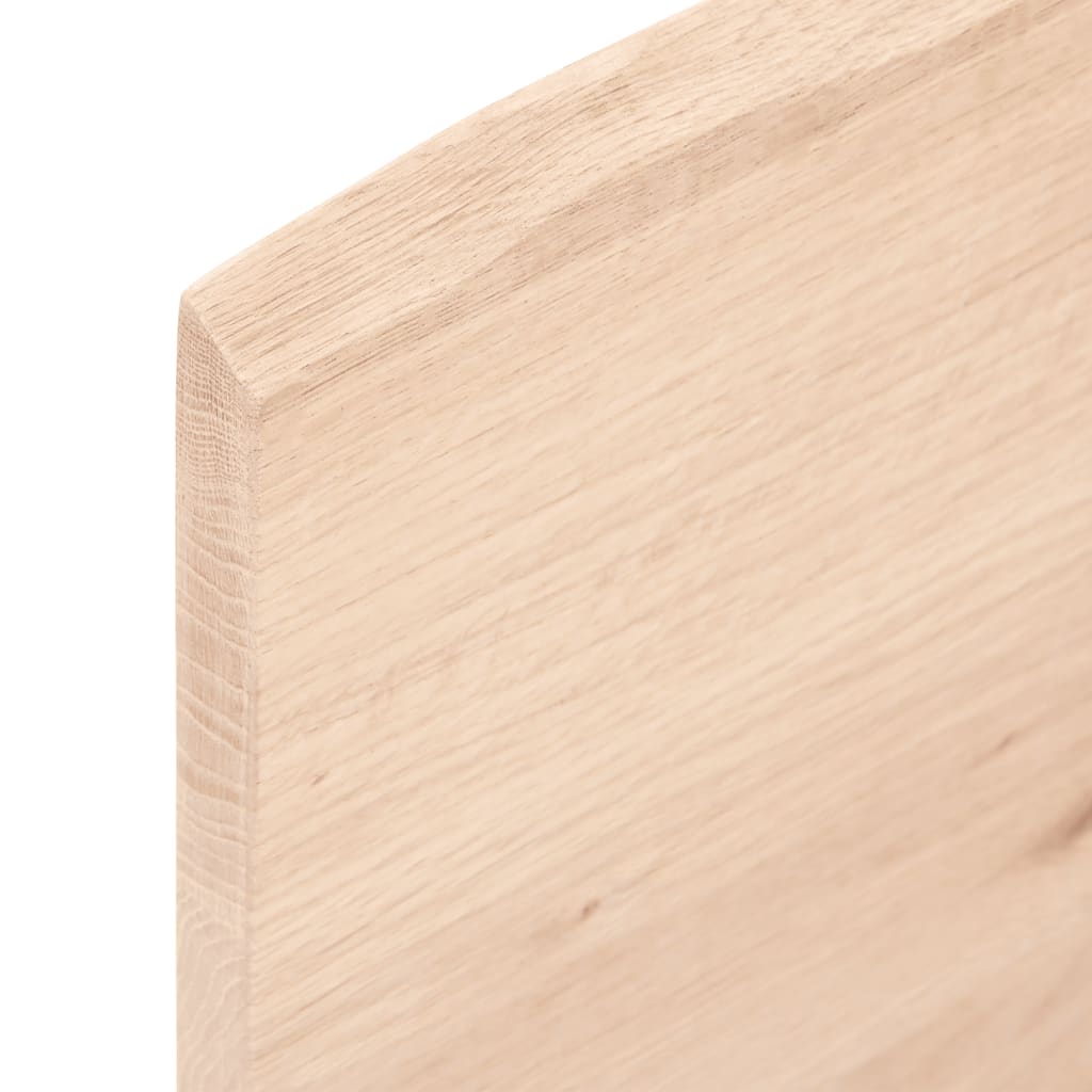 bordplade 80x50x2 cm ubehandlet massivt egetræ