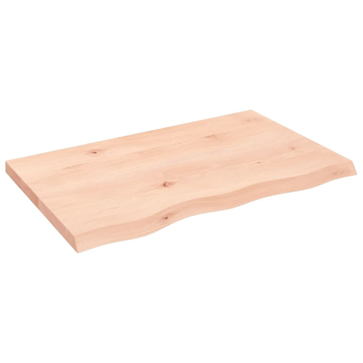 bordplade 80x50x(2-4) cm ubehandlet massivt egetræ