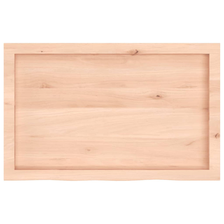 bordplade 80x50x(2-4) cm ubehandlet massivt egetræ