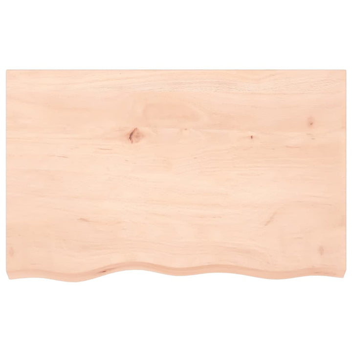 bordplade 80x50x(2-6) cm ubehandlet massivt egetræ