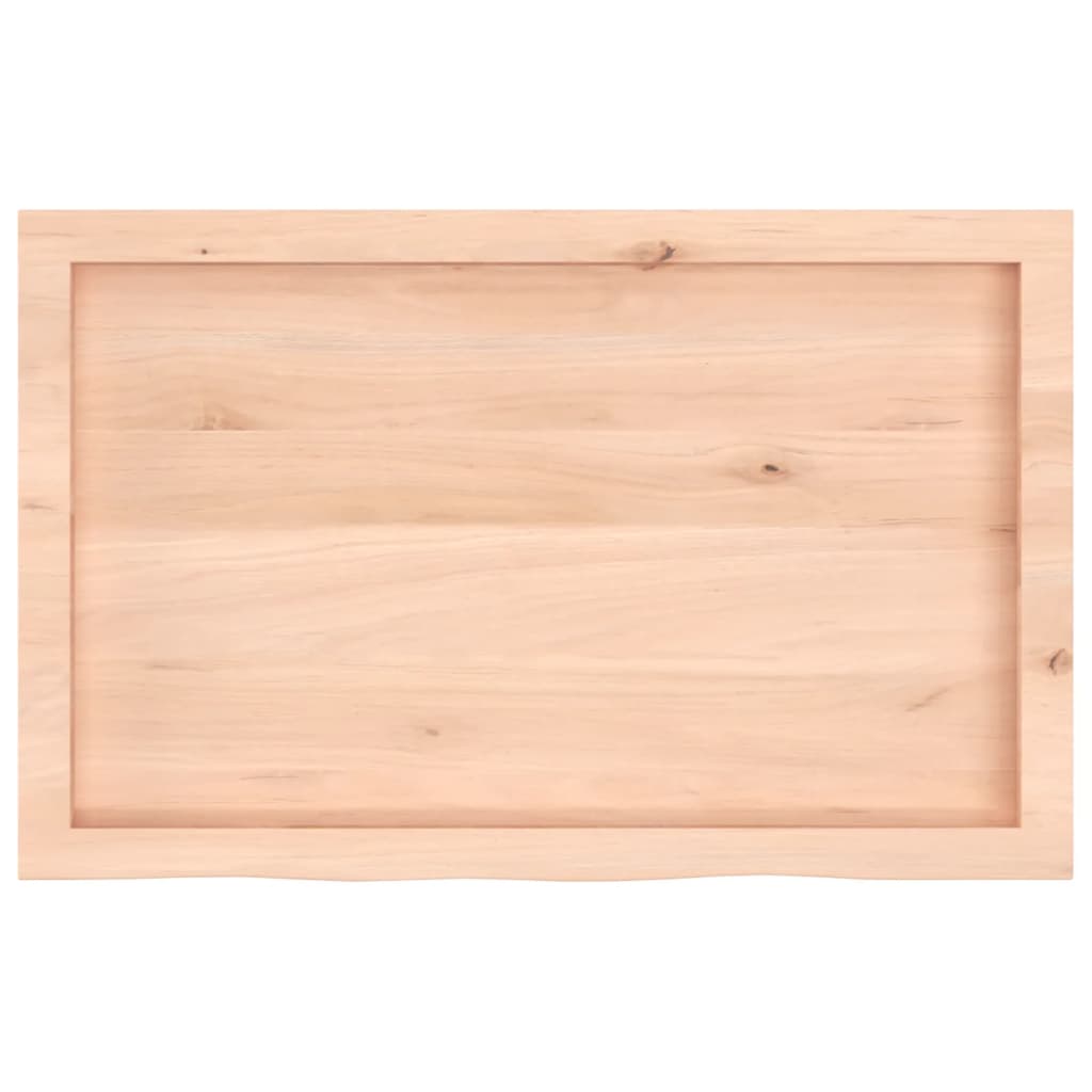 bordplade 80x50x(2-6) cm ubehandlet massivt egetræ
