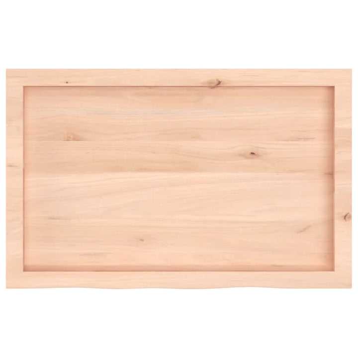 bordplade 80x50x(2-6) cm ubehandlet massivt egetræ