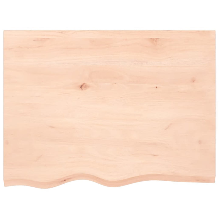 bordplade 80x60x(2-6) cm ubehandlet massivt egetræ