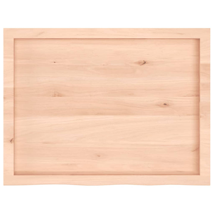 bordplade 80x60x(2-6) cm ubehandlet massivt egetræ