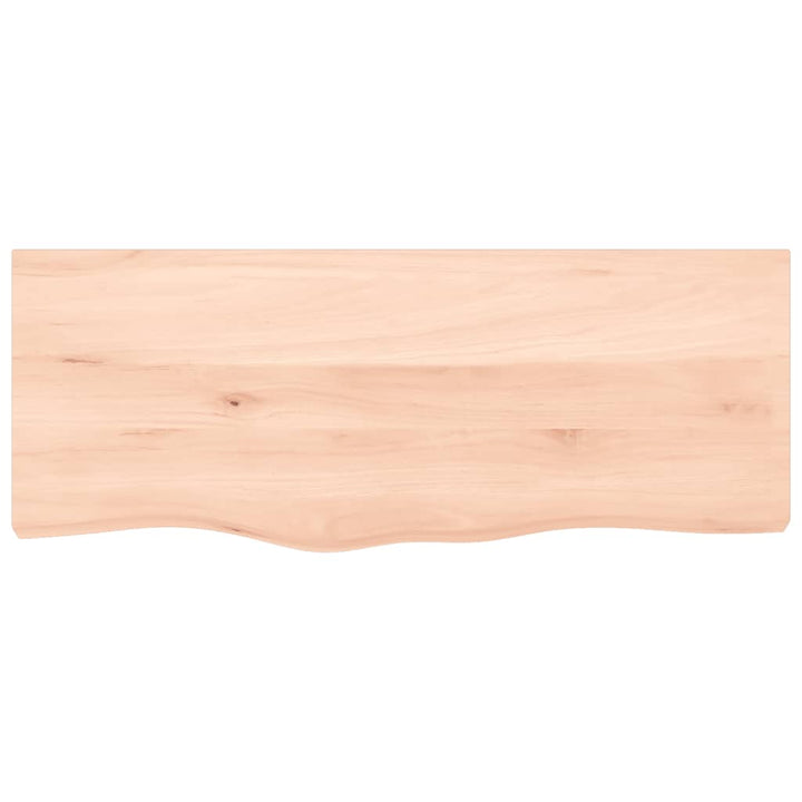 bordplade 100x40x2 cm ubehandlet massivt egetræ