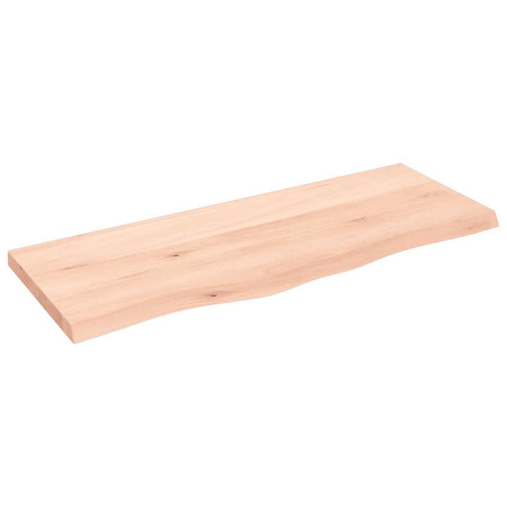 bordplade 100x40x(2-4) cm ubehandlet massivt egetræ