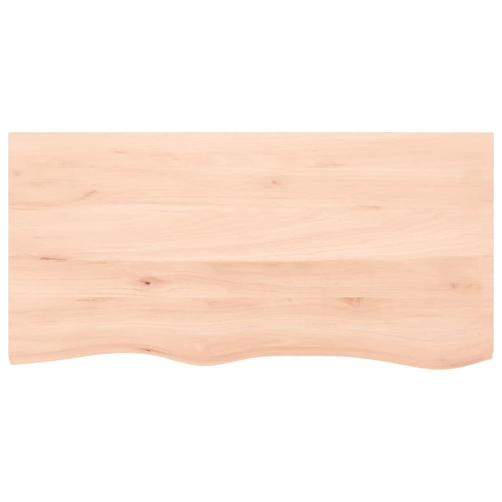 bordplade 100x50x(2-4) cm ubehandlet massivt egetræ
