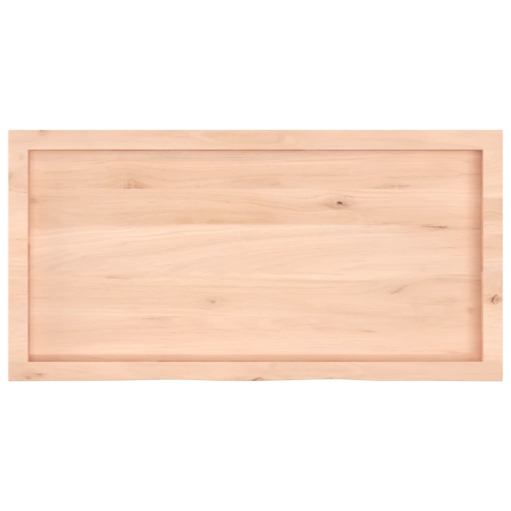 bordplade 100x50x(2-4) cm ubehandlet massivt egetræ
