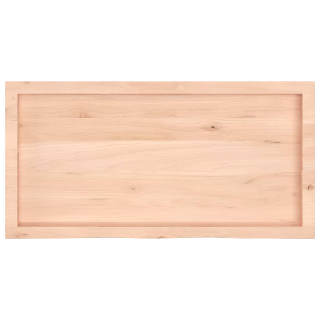 bordplade 100x50x(2-6) cm ubehandlet massivt egetræ