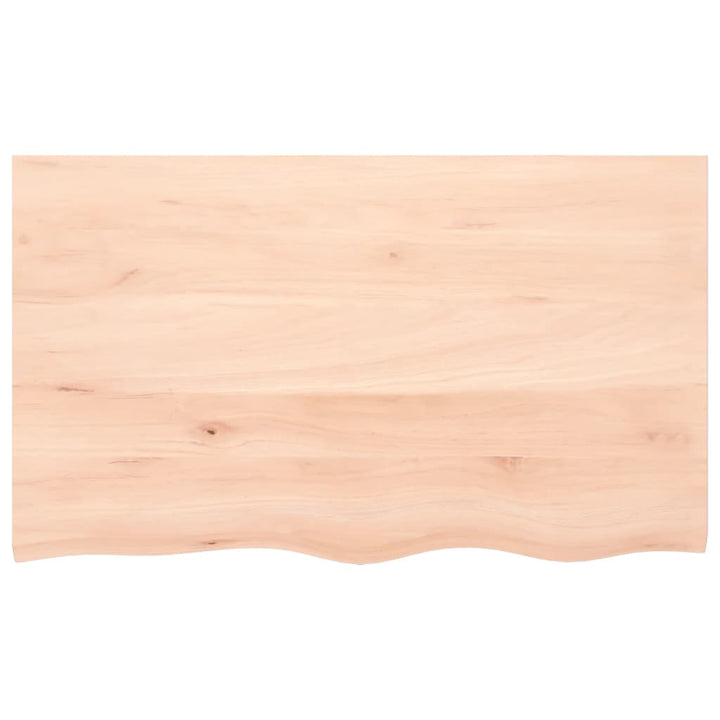 bordplade 100x60x2 cm ubehandlet massivt egetræ