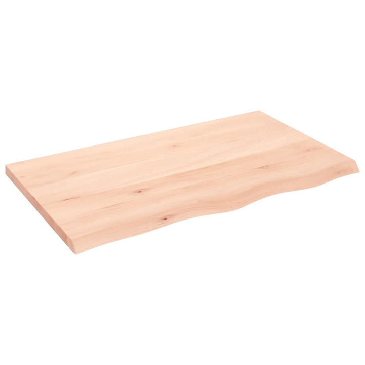bordplade 100x60x(2-4) cm ubehandlet massivt egetræ