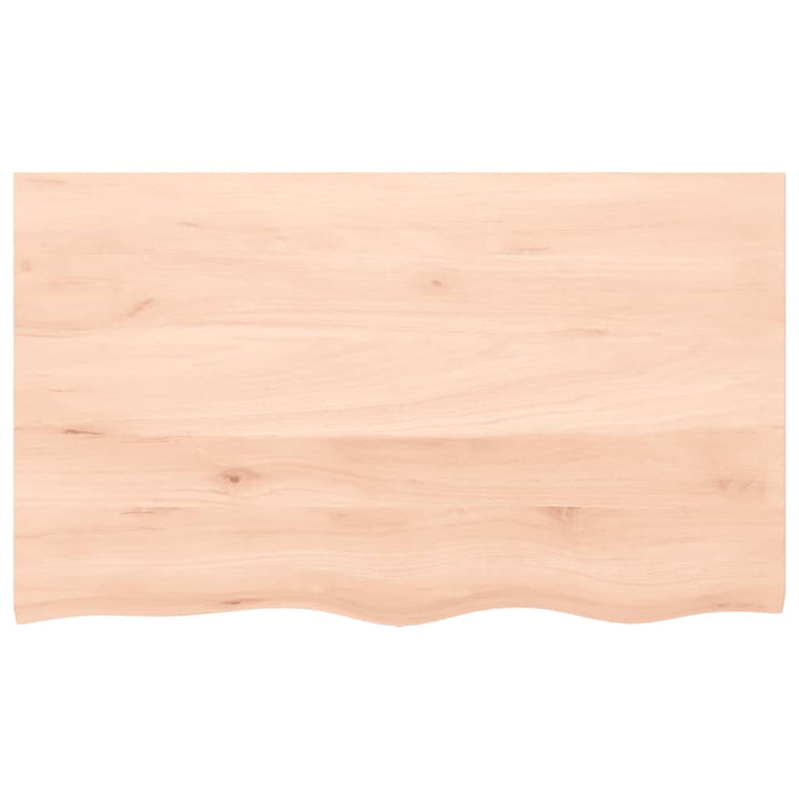 bordplade 100x60x(2-4) cm ubehandlet massivt egetræ