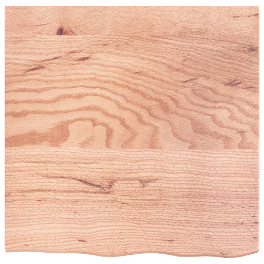 bordplade 60x60x2 cm behandlet massivt eg lysebrun