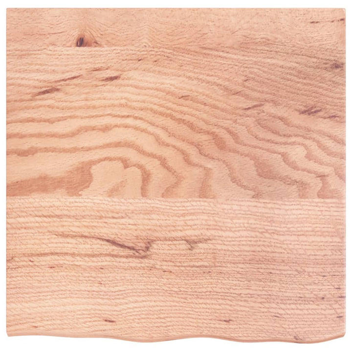 bordplade 60x60x2 cm behandlet massivt eg lysebrun