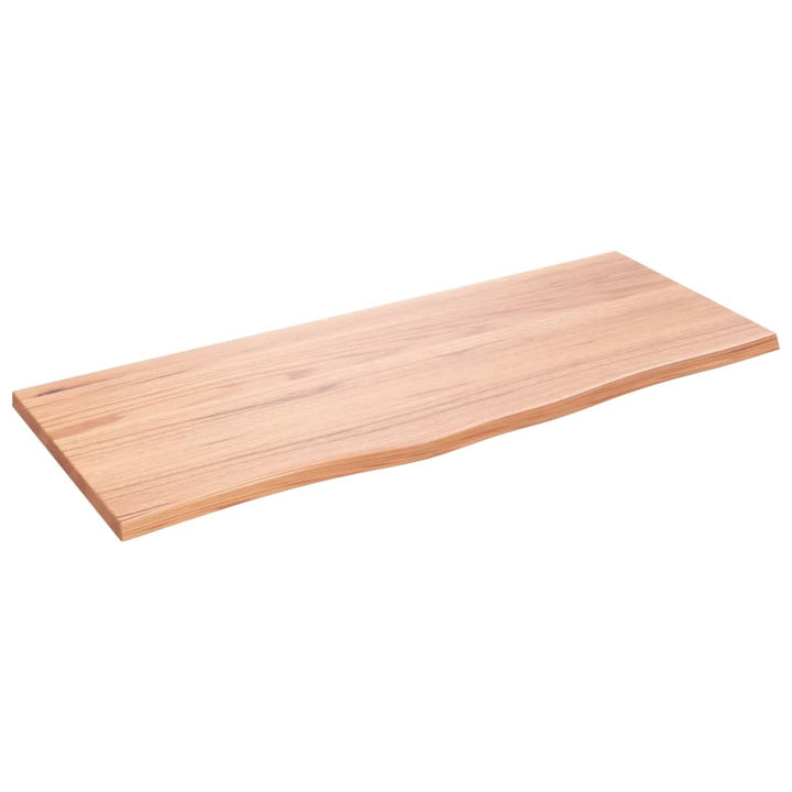 bordplade 100x40x2 cm behandlet massivt eg lysebrun
