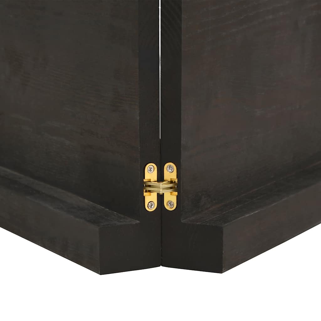 bordplade 120x40x(2-6) cm behandlet massivt egetræ mørkebrun