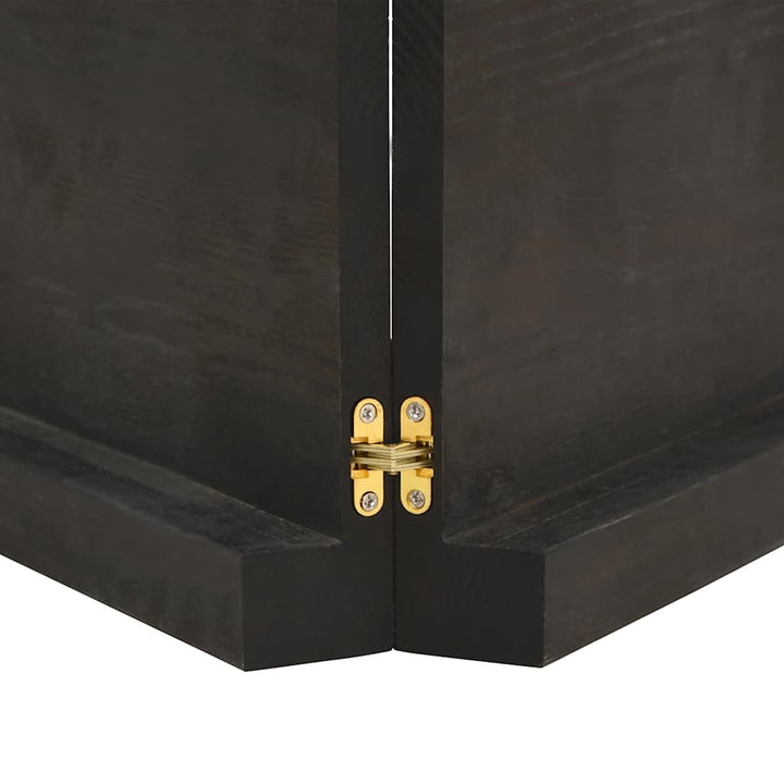 bordplade 180x60x(2-6) cm behandlet massivt egetræ mørkebrun