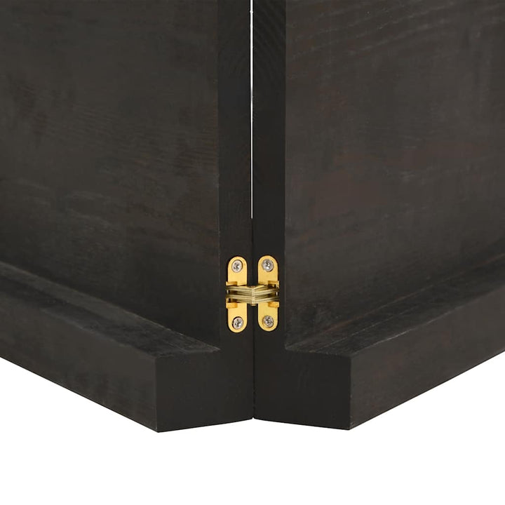 bordplade 200x60x(2-6) cm behandlet massivt egetræ mørkebrun