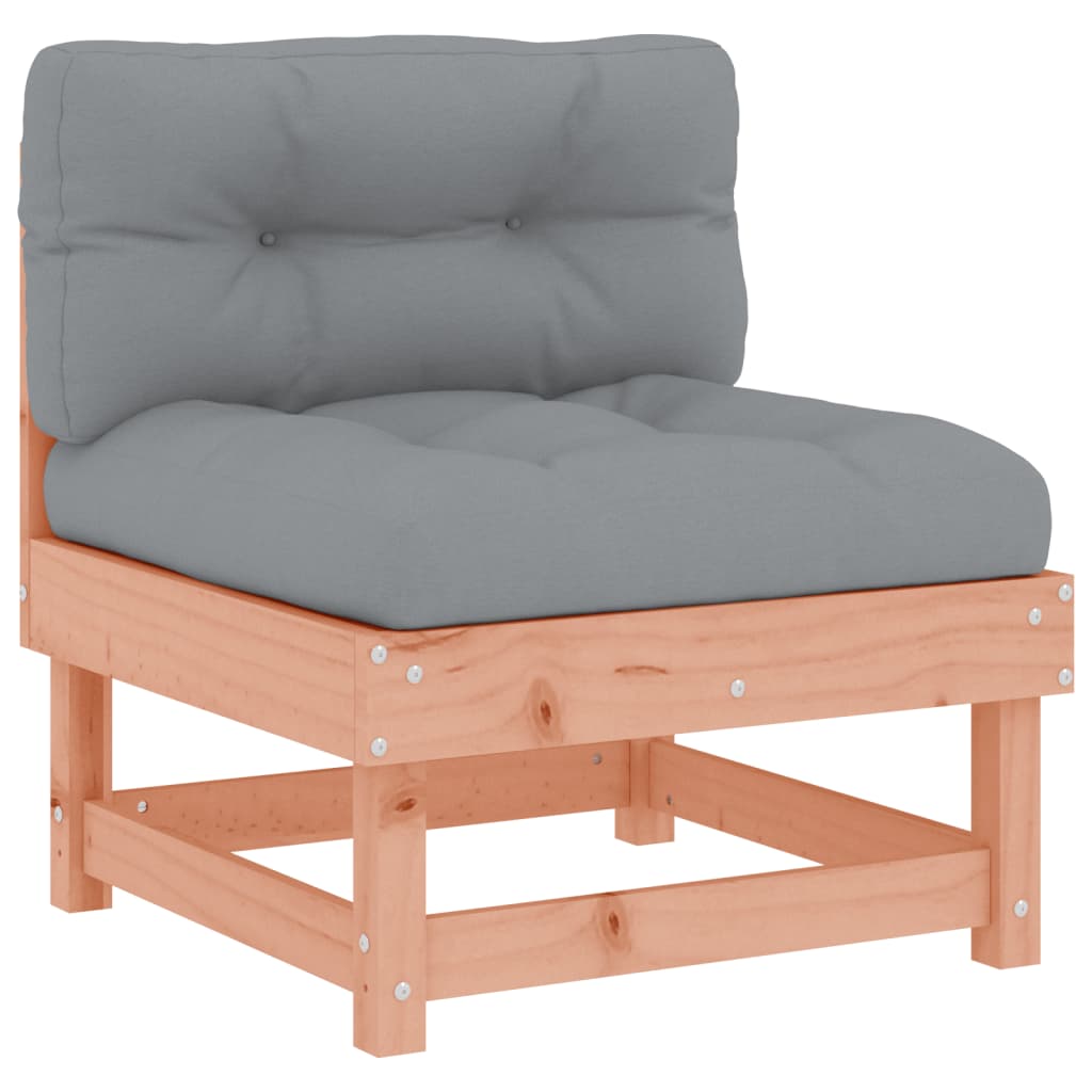 loungesæt til haven 6 dele med hynder massivt douglasgran