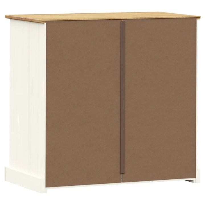 kommode VIGO 80x40x76 cm massivt fyrretræ hvid