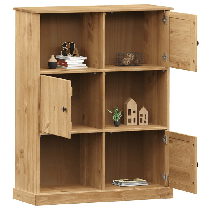 bogreol VIGO 90x35x114,5 cm massivt fyrretræ