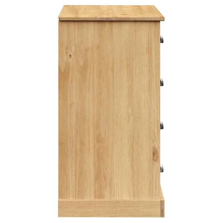 skænk med skuffer VIGO 113x40x75 cm massivt fyrretræ