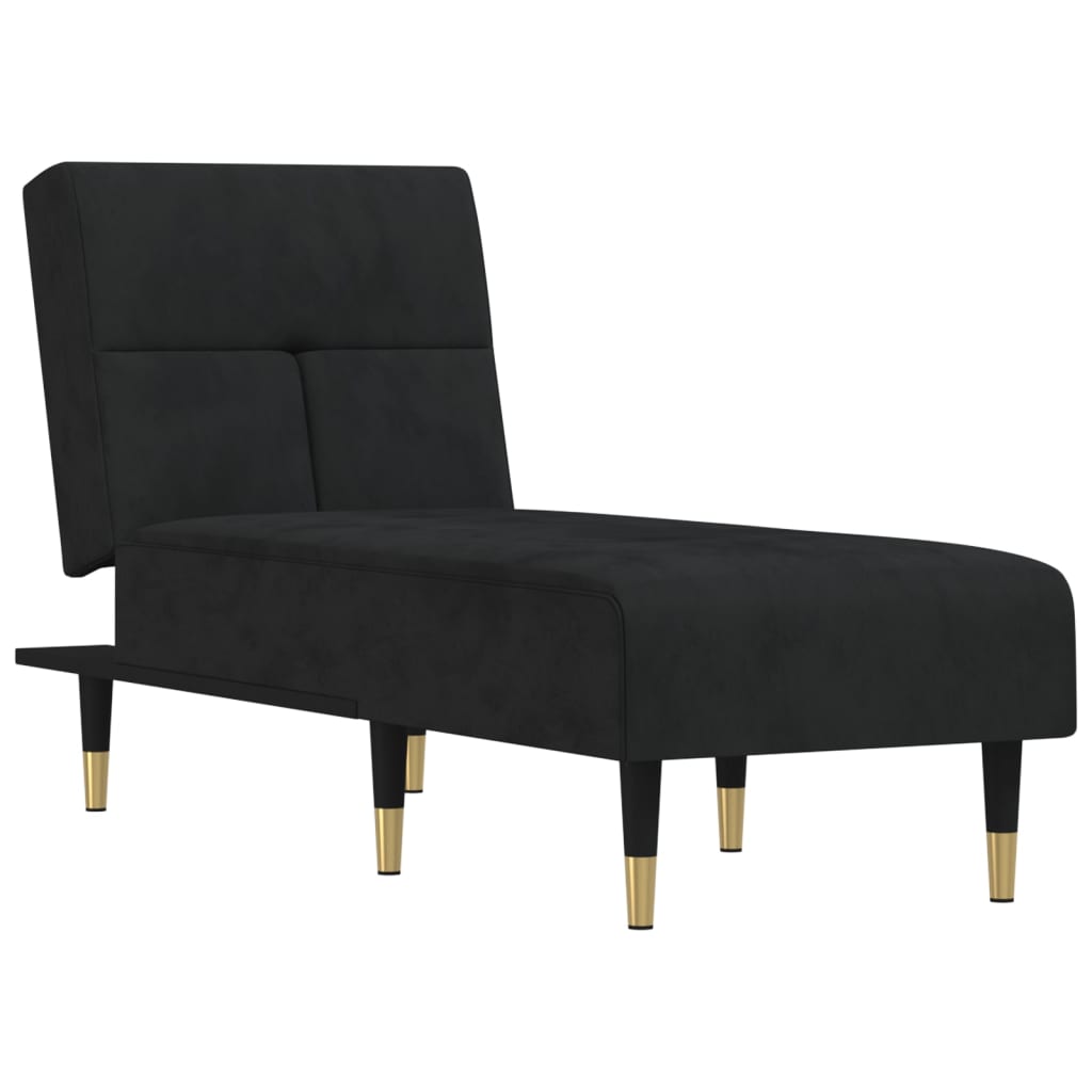 chaiselong velour sort