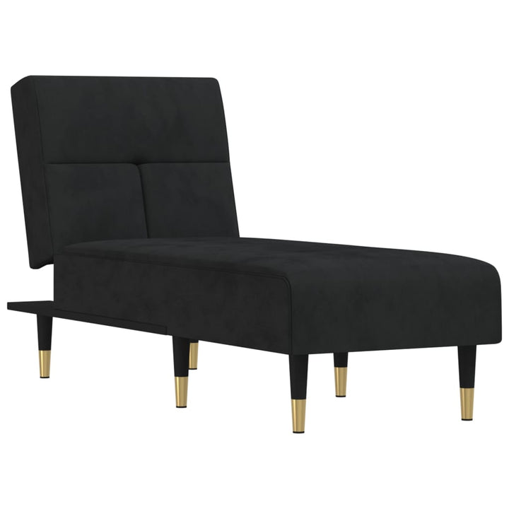 chaiselong velour sort