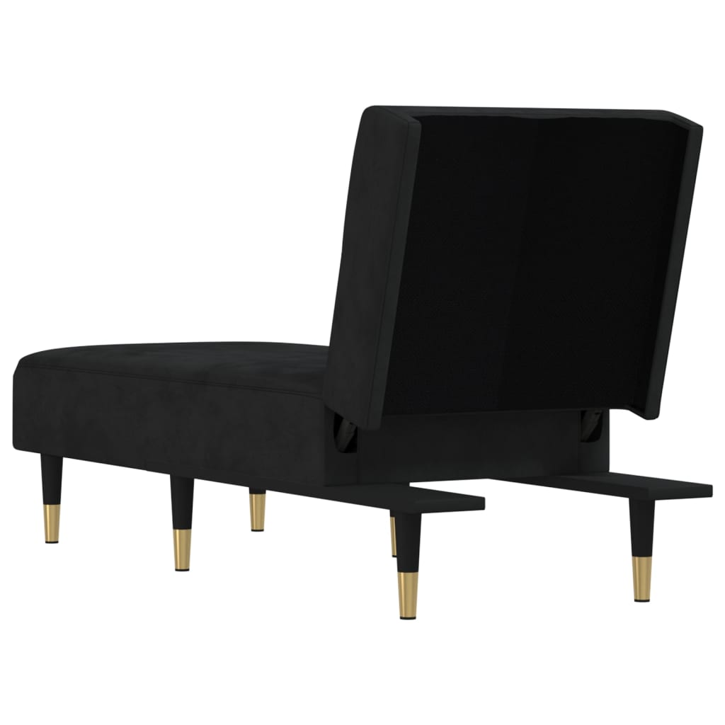 chaiselong velour sort